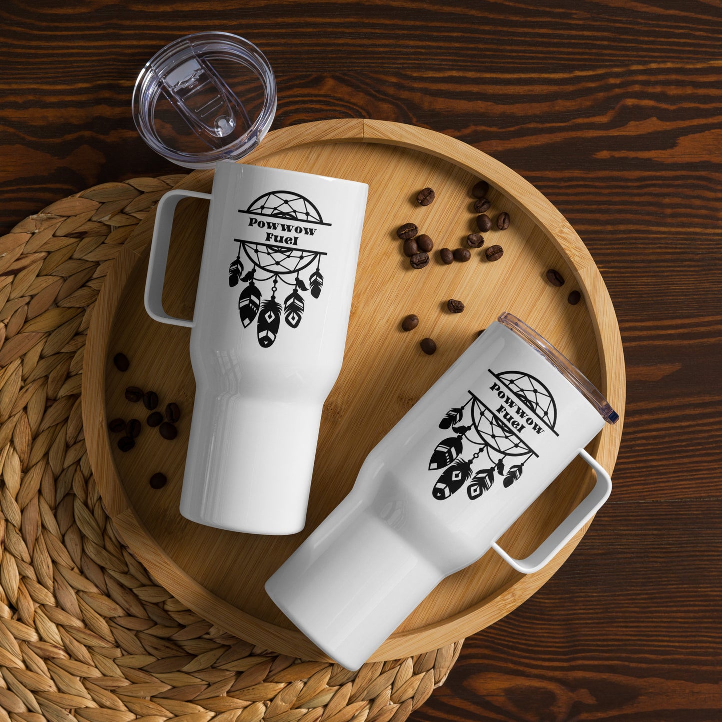 Pow-wow Fuel Travel mug with a handle