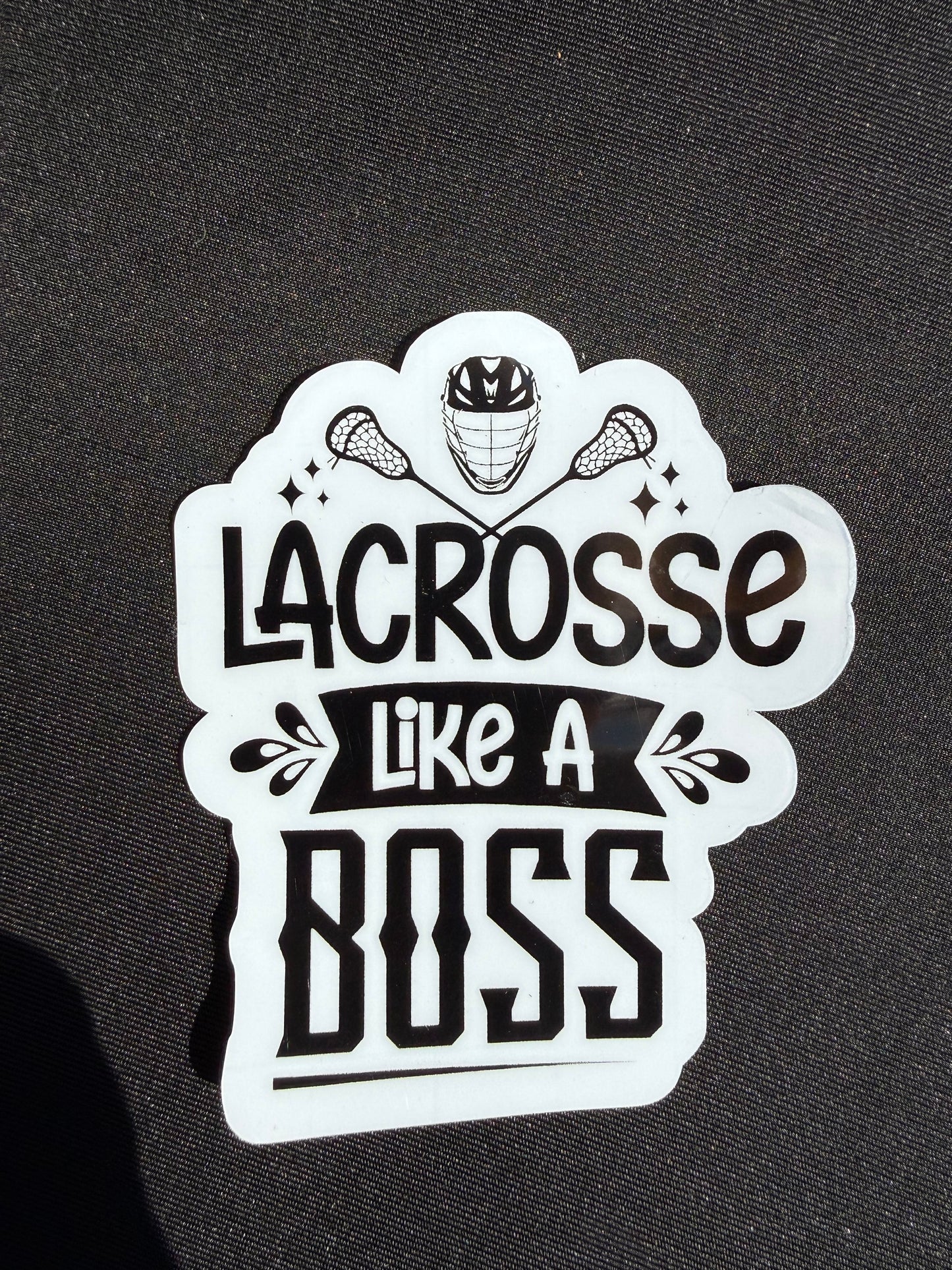 Lacrosse like a boss Sticker
