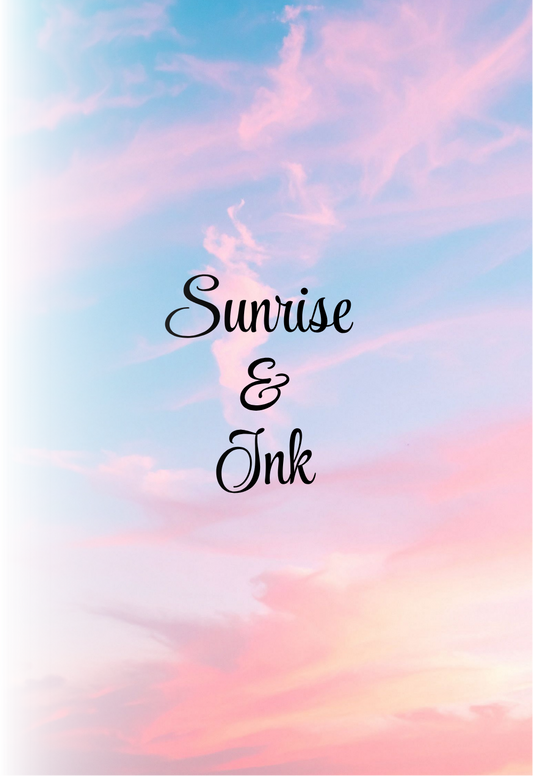 Sunrise and Ink Notebook